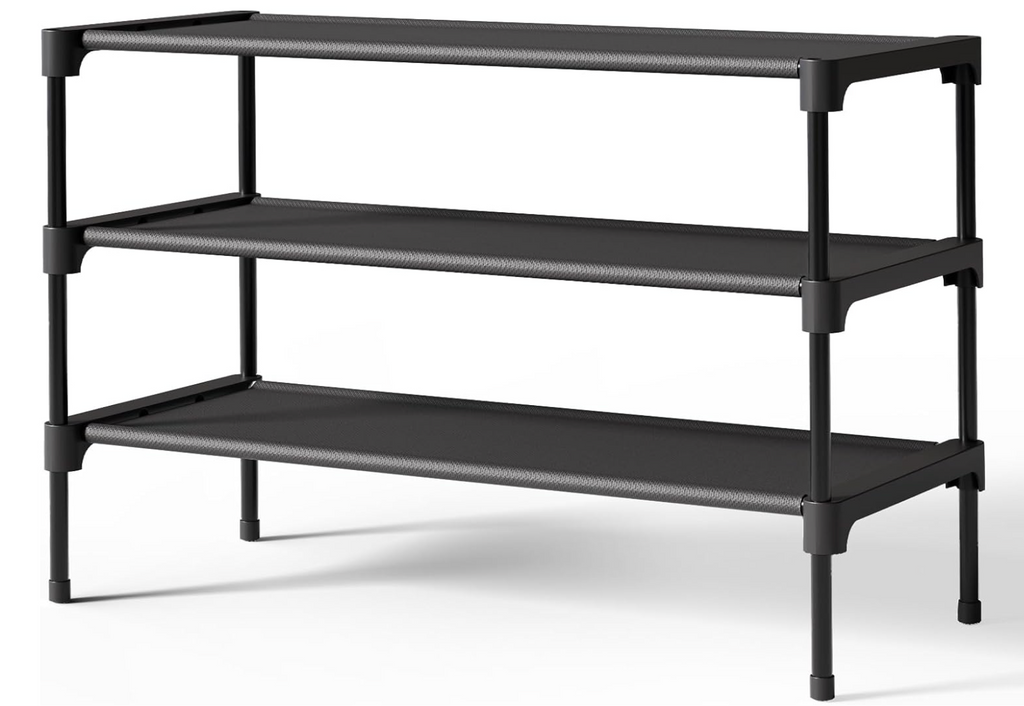 High-quality non-woven shoe rack, shoe organizer for closets, entryways, garages, and hallways, long stackable shoe shelves